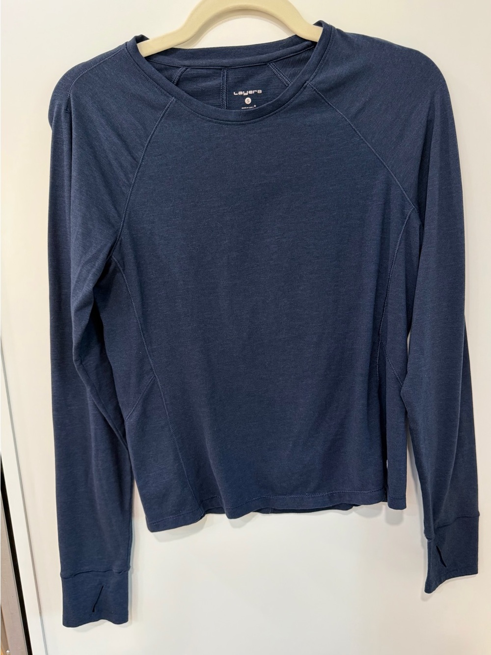 Women’s Layer 8 Long Sleeve Crew Neck Top - Navy